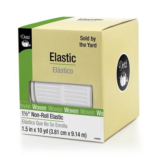 [9480W] 1.5" Non-Roll Woven Elastic By the Yard by Dritz