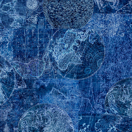 [32056-N] Nauticus by Dan Morris - Map Tonal in Navy