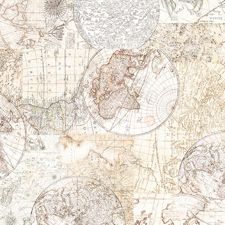 [32056-E] Nauticus by Dan Morris - Map Tonal in Birch