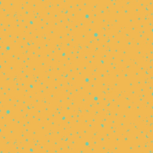[PWTP254.PAPAYA] True Colors by Tula Pink - Space Sprinkles in Papaya