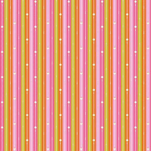[91267-56] Bits & Bobs by Sarah Hearts - Zippers in Orange