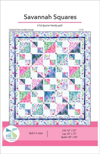 [PATTRN-7159A] Savannah Squares by Kate Colleran Designs
