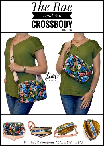[PATRAE] Rae Dual Zip Crossbody by Linds Handmade