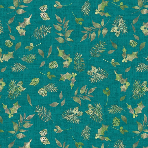 [16796-84] Winter Haven by Rachel Rossi Designs - Forest Floor in Teal