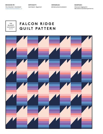 [TBS 024] Falcon Ridge quilt Pattern by The Blanket Statement