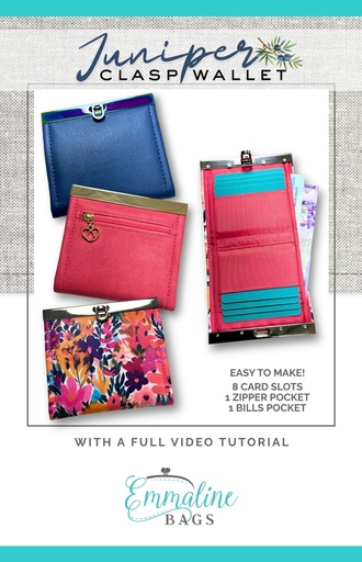 [EMMB-125] The Juniper Clasp Wallet by Emmaline Bags