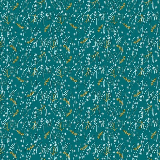 [4595-67] Highland Walk by Alison Woodside - Field Grass in Teal