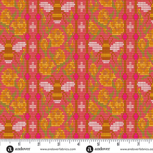 [A-10333-R] Jinny by Alison Glass - Beadwork in Cardinal