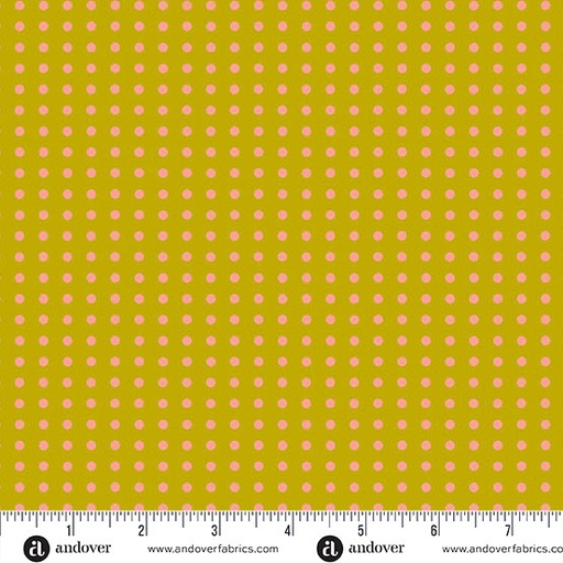 [A-10331-Y1] Jinny by Alison Glass - Dotty in Leaf