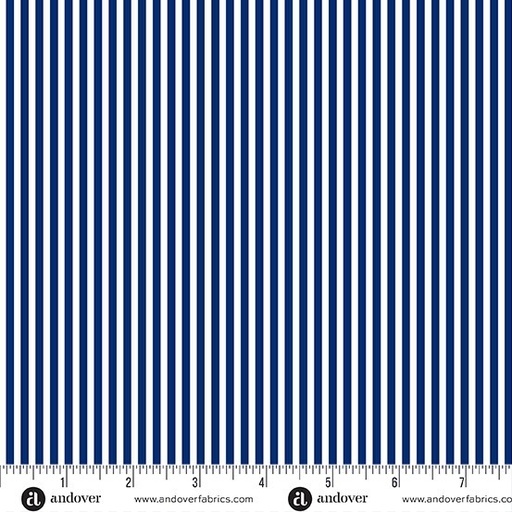 [A-10238-B] Simply Stripe by Andover Fabrics - Simply Stripe in Navy