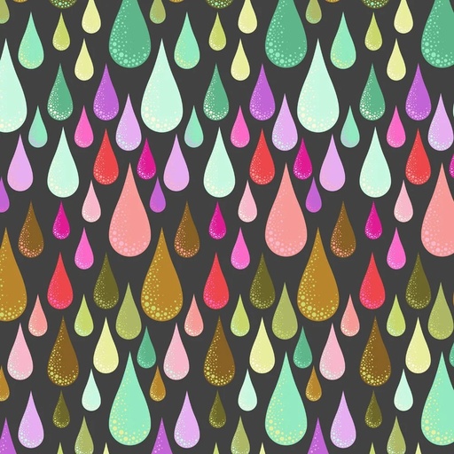 [PWTP275.LICORICE] Prince Charming Deja Vu by Tula Pink - Dew Drops in Licorice
