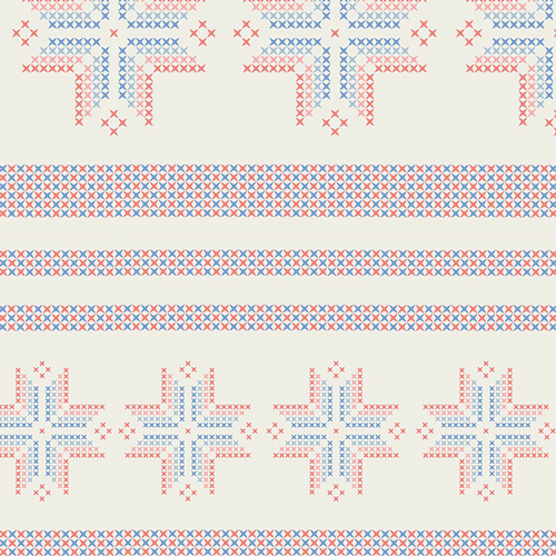 [SBC-FF-3124] Frost & Fir by AGF Sewcial Bee Collective - Woven Snowflakes