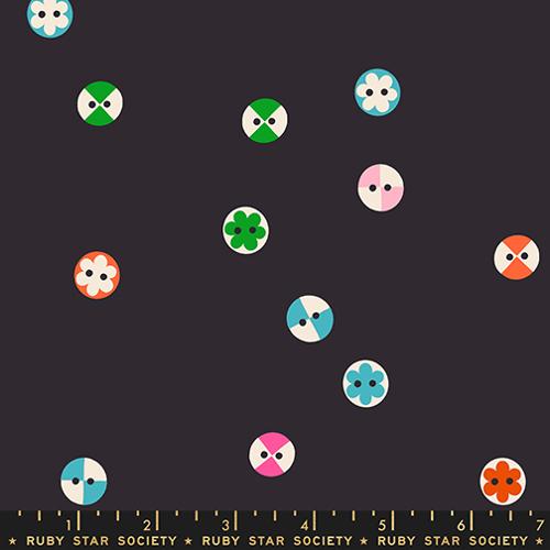 [RS5208 17] 1 800 Notion by Ruby Star Society - Buttons in Soft Black