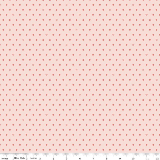 [C17977-BLUSH] Cotton Nook by Minki Kim - Dots in Blush