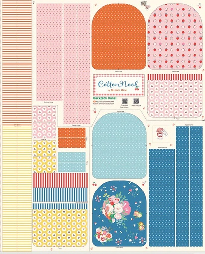[P17979-PANEL] Cotton Nook by Minki Kim - Backpack Panel 36"