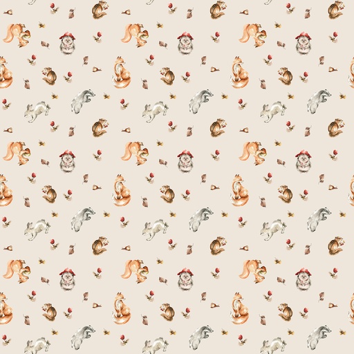 [91335-12] Story Book by Figo Studio - Animals in Cream