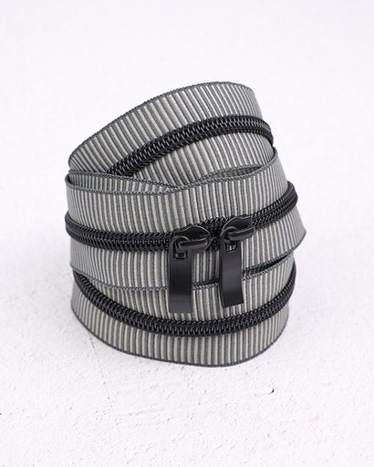 [RRZIP30 1000] Renaissance Ribbons - 30" Handbag Zipper in Zebra