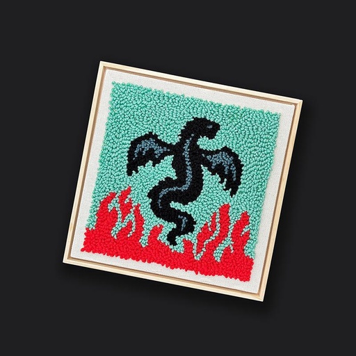 [UA2012 BOX] Punch Needle Dragon Kit by Sarah Watts