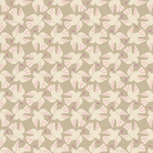 [RS1131 17CL] Lofi Linens by Rashida Coleman Hale - Flock Yeah in Khaki