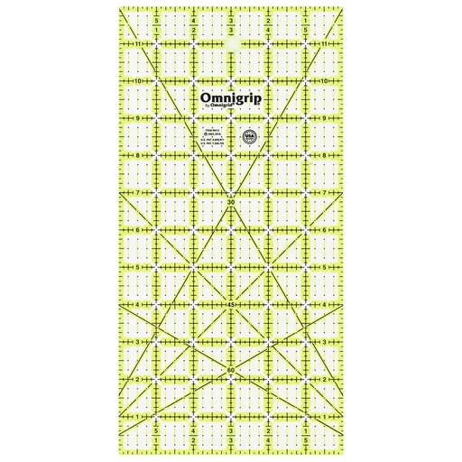 [RN12] Omnigrid Omnigrip Neon Ruler - 6" x 12"
