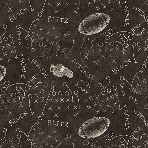 [16841-13] Touchdown by Skyline Studio - Playbook in Charcoal