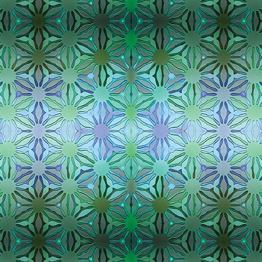 [16788-83] Incandescent by Paula Nadelstern - Daisy Chain in Turquoise