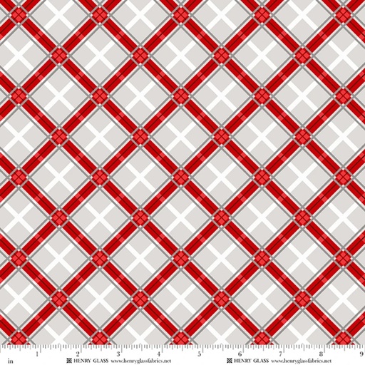 [2577-89] Tailgate Traditions by Jan Shade Beach - Bias Plaid in Gray
