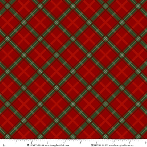 [2577-86] Tailgate Traditions by Jan Shade Beach - Bias Plaid in Red