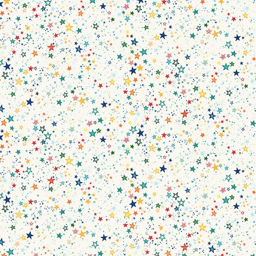 [MU-252-Q] Orbit by Makower UK - Starlight in Cream