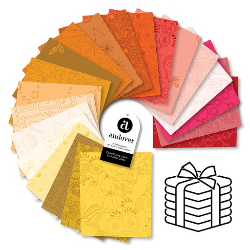 [FQ-COLCS-21] Color Camp by Alison Glass - Sun Fat Quarter Bundle 21pc.