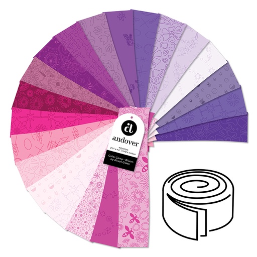 [2S-COLCB-40] Color Camp by Alison Glass - Bloom 2.5 Inch Strip Roll