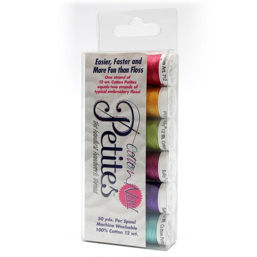 [712 13] Cotton Petites by Sulky - Brights 12w 6ct.