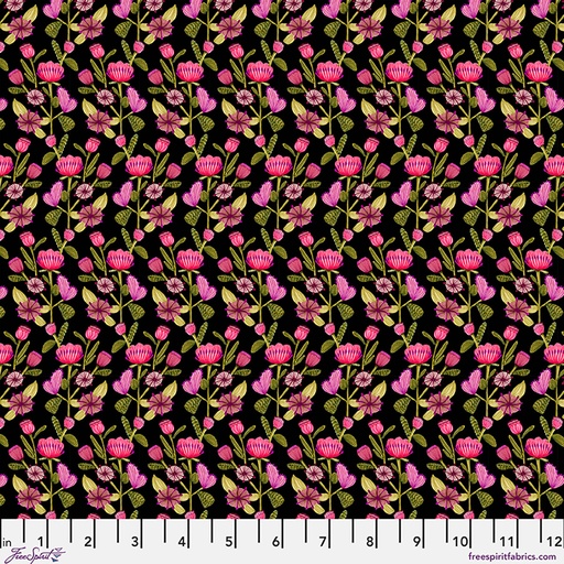 [PWKI023.LICORICE] Springtime Splendour by Kirsten Katz - Petal Path in Licorice