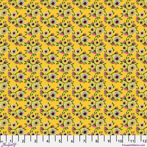 [PWKI025.BUTTERCUP] Springtime Splendour by Kirsten Katz - Sunshine Ditsy in Buttercup
