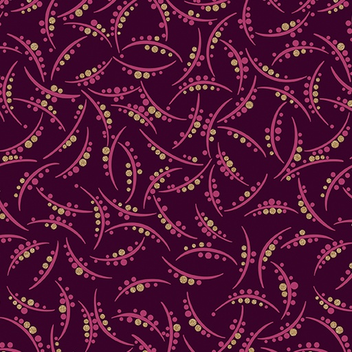 [15255M-89] Majestic Garden by Benartex - Majestic Dots in Wine