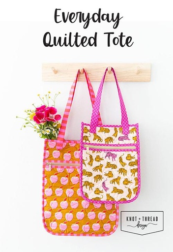 [KAT 117] Everyday Quilted Tote Pattern by Knot & Thread