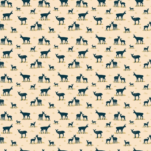 [91360-12] Bramble & Bloom by Katie O'Shea - Yearlings in Cream
