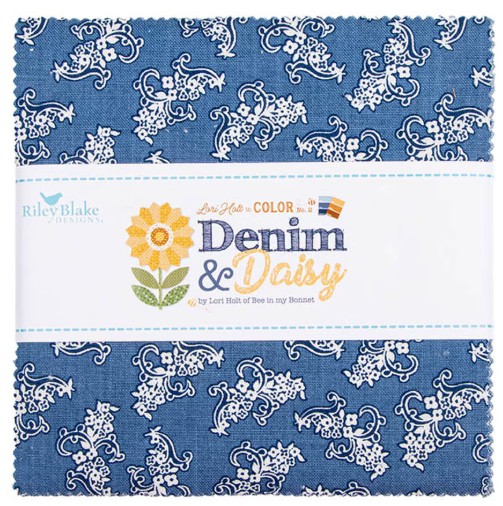 [5-18130-42] Denim & Daisy by Lori Holt - 5" Stacker 42pc