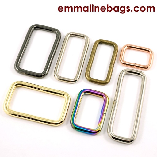 Rectangular Rings - 1" (25mm) 4 Pack