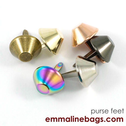 Bucket Purse Feet - 3/4" (18mm) 6 Pack