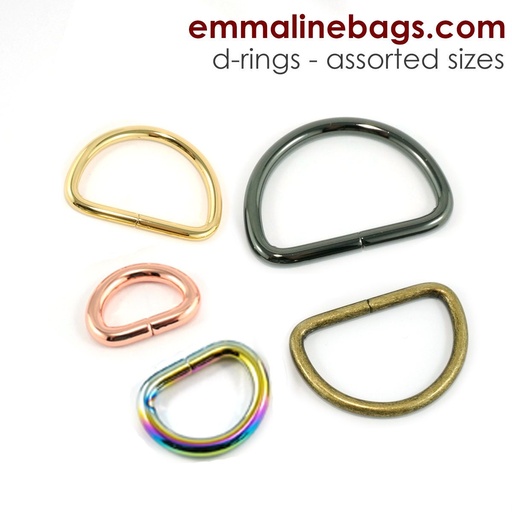 D-rings - 3/4" (20mm) x 3.75mm Thick 4 Pack