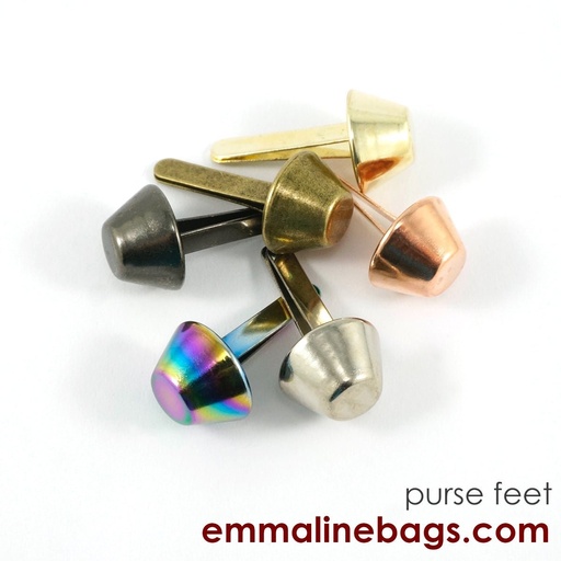 Bucket Purse Feet 9/16" (14mm) 6 Pack